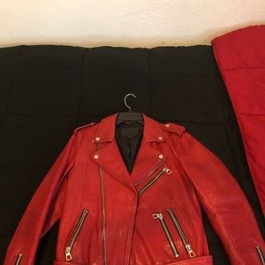 PREACH LA RED LEATHER JACKET
